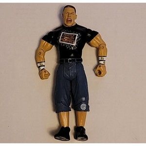 WWE John Cena Wrestling Figure Toy 2003 Jakk's Adjustable Hustle Loyalty Respect